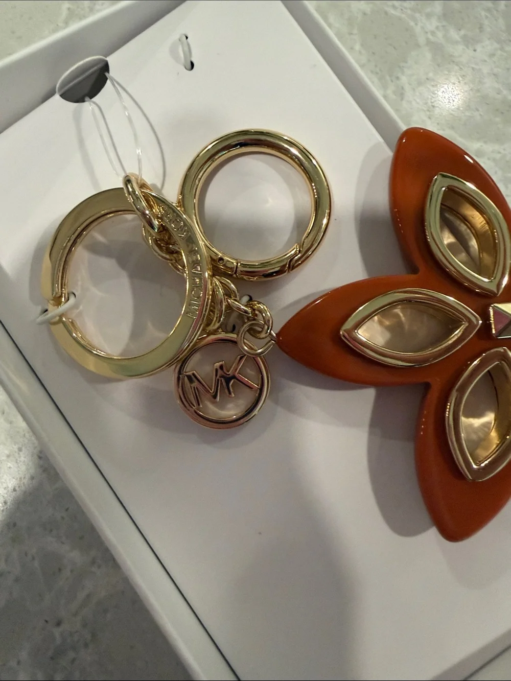 Michael Kors Flora Grommet keychain